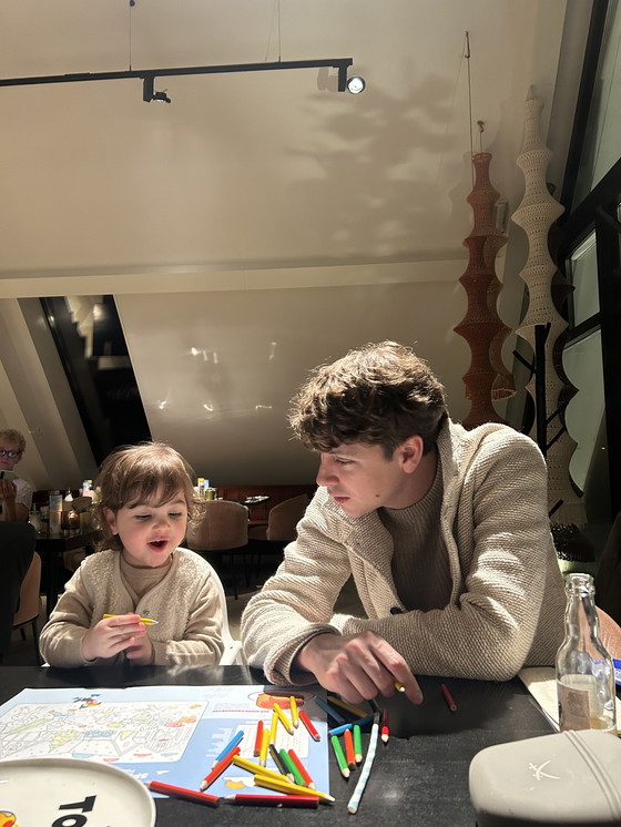 Image 1 of Chaise de salle à manger Bolia Palm - Chêne chiné gris clair