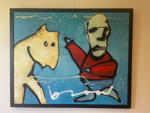 Peinture Herman Brood 106x86cm