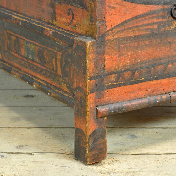 Image 1 of Folk Art Wedding Chest, Anno 1852