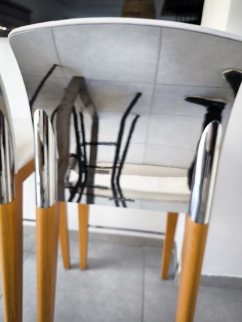 Image 1 of 2x Bar Stool with Back Model SIT Sgabello Design by Pininfarina, Manufactured by Reflex Angelo (Italy)