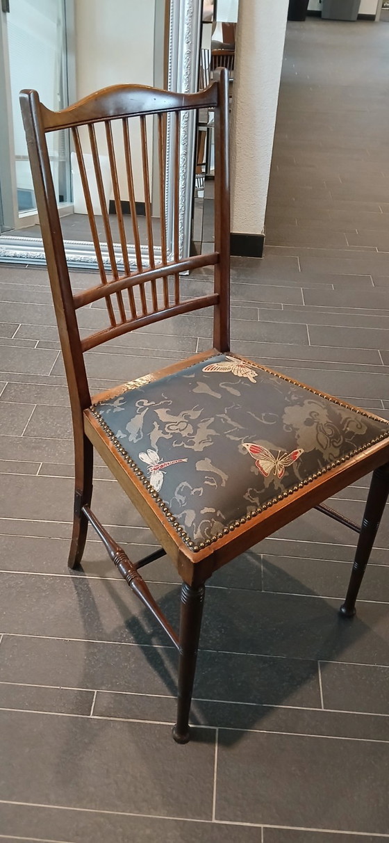 Image 1 of Vintage dining table with bench and 2 chairs