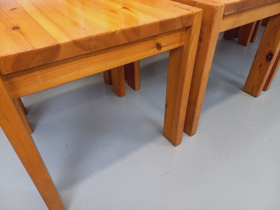 Image 1 of Set di 8 sedie scandinave vintage di Ilmari Tapiovaara per Asko in pino degli anni &#39;70