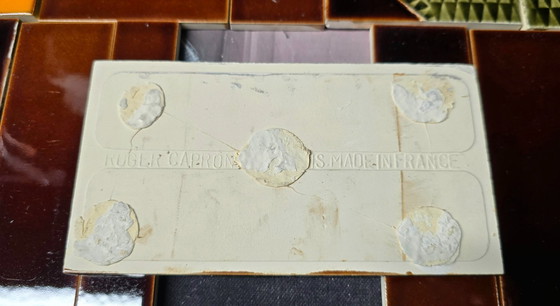 Image 1 of Roger Capron (1922–2006) – Set aus 112 glasierten Keramikfliesen – 1970