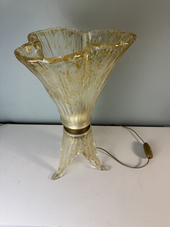 Murano Glass Sil Lux Milano Table Lamp - Beautiful Design – Brass (photo 8 of 15)