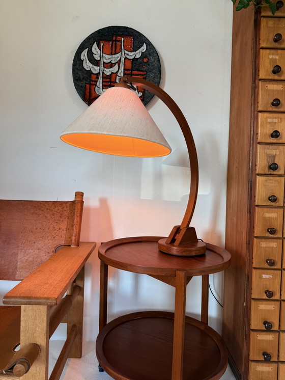 Image 1 of Vintage teak ‘Archea’ table lamp, Domus ‘70