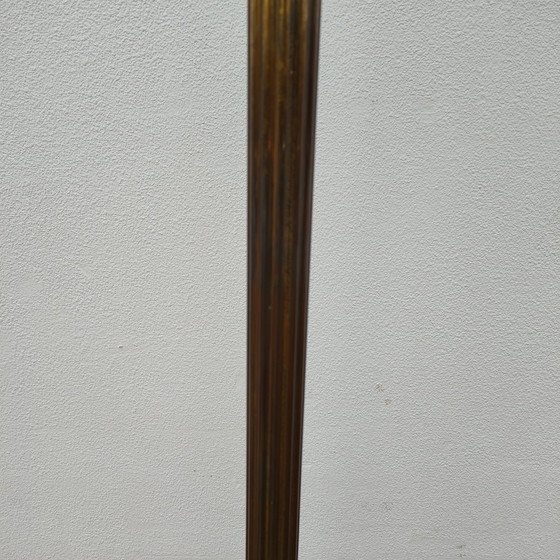 Image 1 of Brass gold rococo standing coat rack Hollywood Regency hall tree