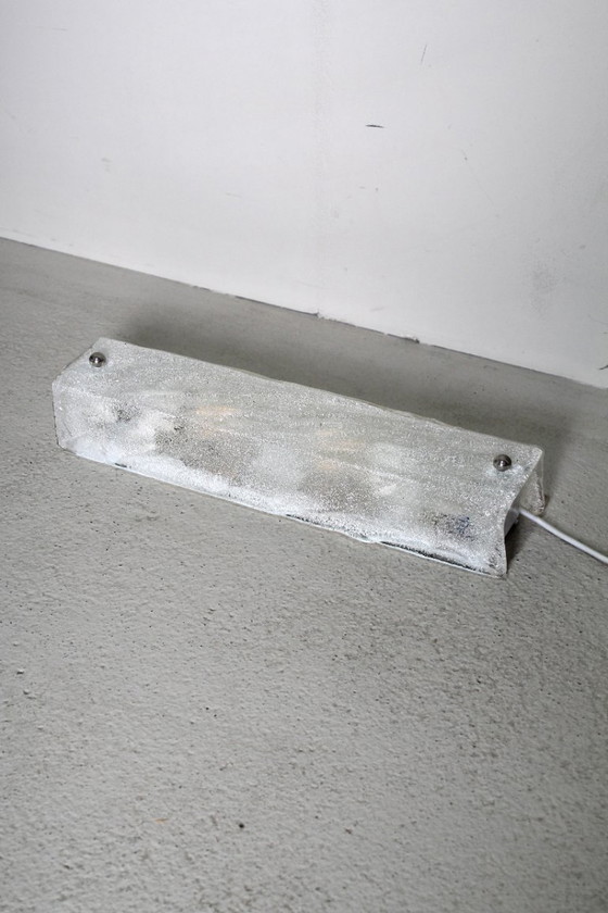 Image 1 of Applique murale vintage italienne en verre de Murano.