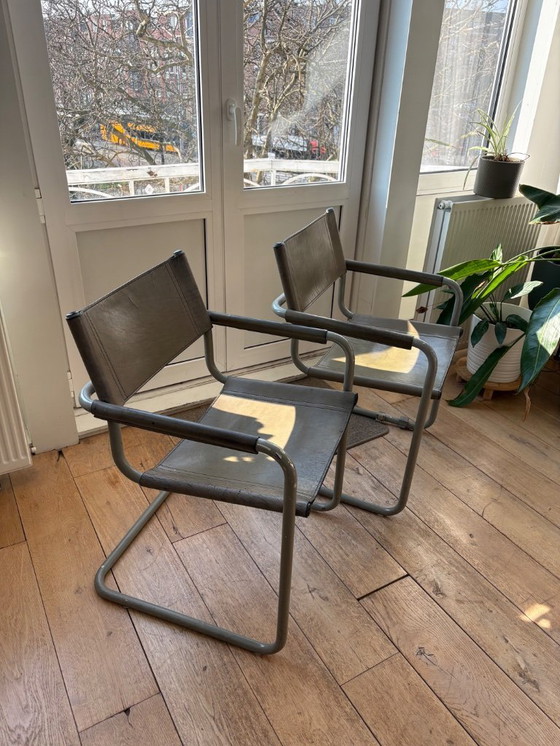 Image 1 of Vintage Bauhaus Mart Stam sledestoelen