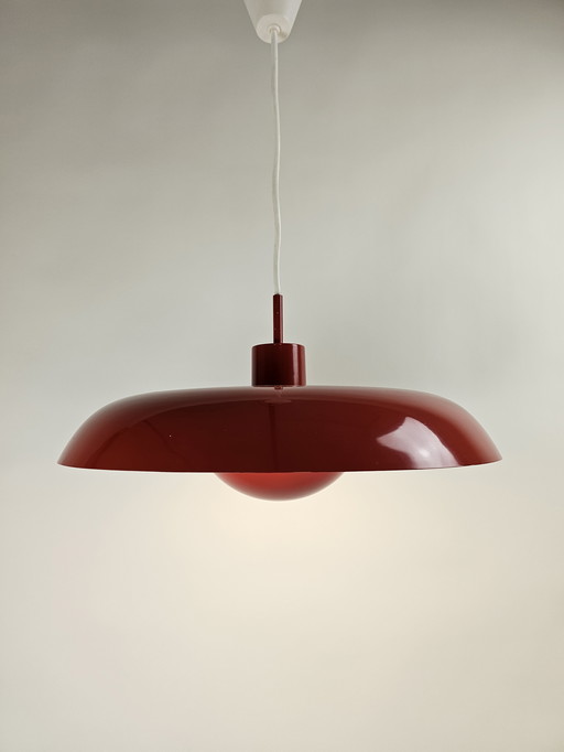 Hanglamp Lyfa Deens design RED RA-40 PENDANT LAMP BY PIET HEIN FOR LYFA, DENMARK 1960s
