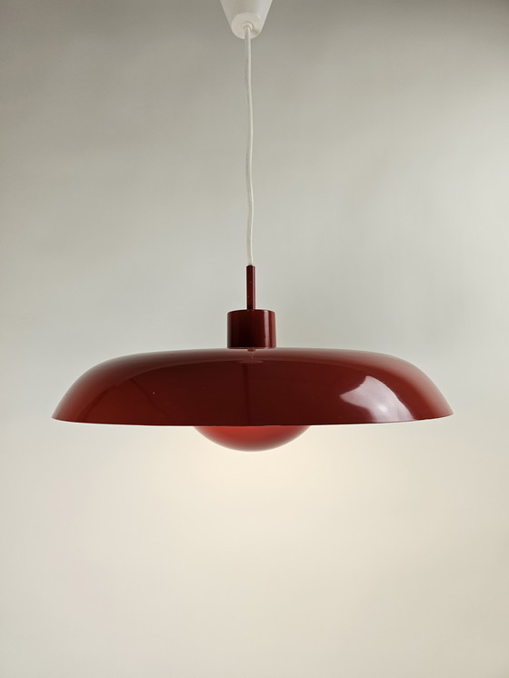 Image 1 of Lampada a sospensione Lyfa Deens design RED RA-40 PENDANT LAMP BY PIET HEIN FOR LYFA, DENMARK 1960s