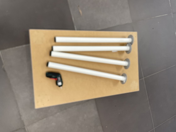 Image 1 of 7 x Tavoli bianchi Ikea modello Linnmon