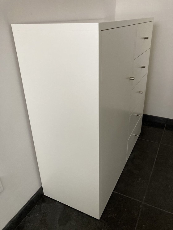 Image 1 of Custom-made chest of drawers, spray-painted MDF