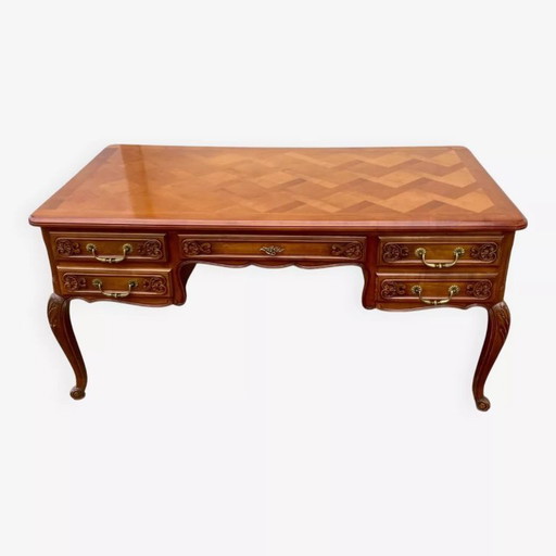 Großer Schreibtisch im Stil Ludwigs XV.
