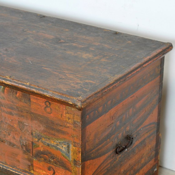 Image 1 of Folk Art Wedding Chest, Anno 1852