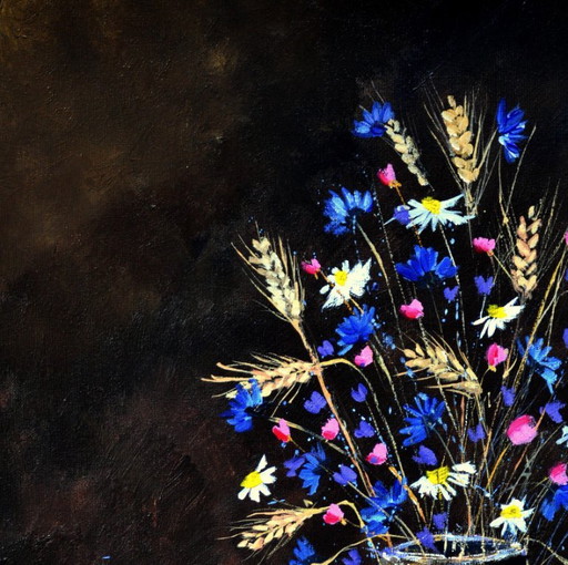Wild Flowers Still Life – schilderijen tekeningen, Canvas (photo 2 of 5)