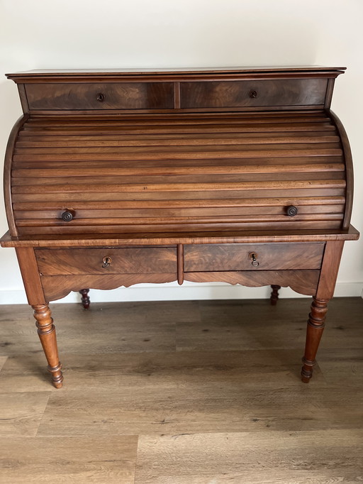 Antique secretaire with shutter