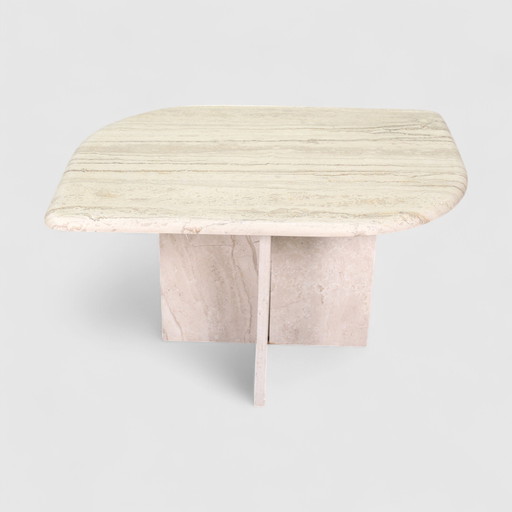 Vintage Travertine Coffee Table, Side Table - Natural Stone