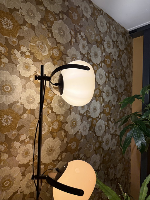 Retro Vintage  vloerlamp mushroom jaren ‘70 bollampen 