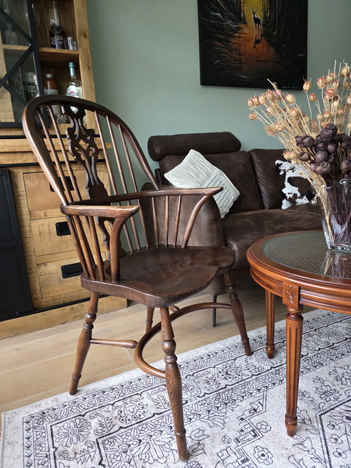 Set van 4 vintage Windsor stoelen