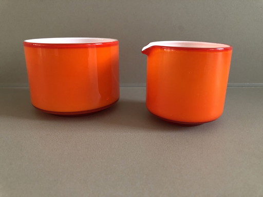 Holmegaard Palet suiker en melkkan