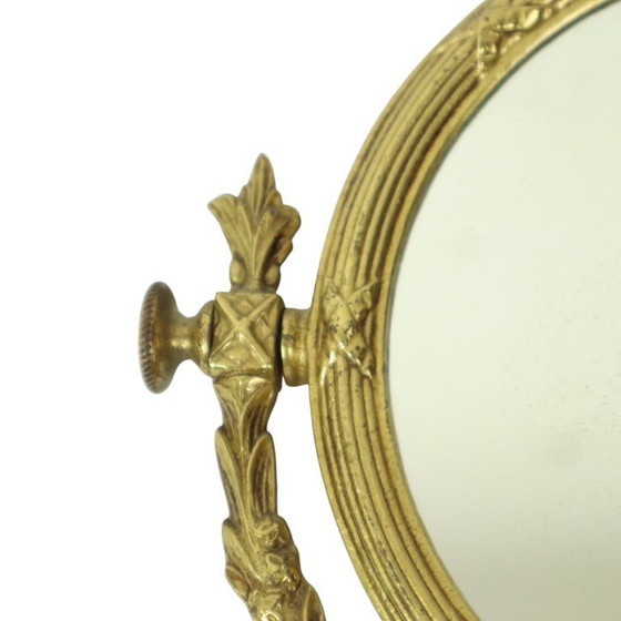 Image 1 of Classic Brass Table Mirror