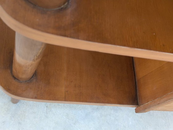 Image 1 of Mobile vintage a forma di fagiolo - Legno, tessuto, vetro