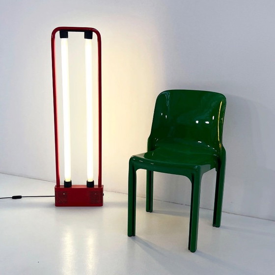 Lampe néon double rouge moyenne par Gian N. Gigante pour Zerbetto, années 1980 – Luminaires, Glass, Metal (photo 5 of 7)