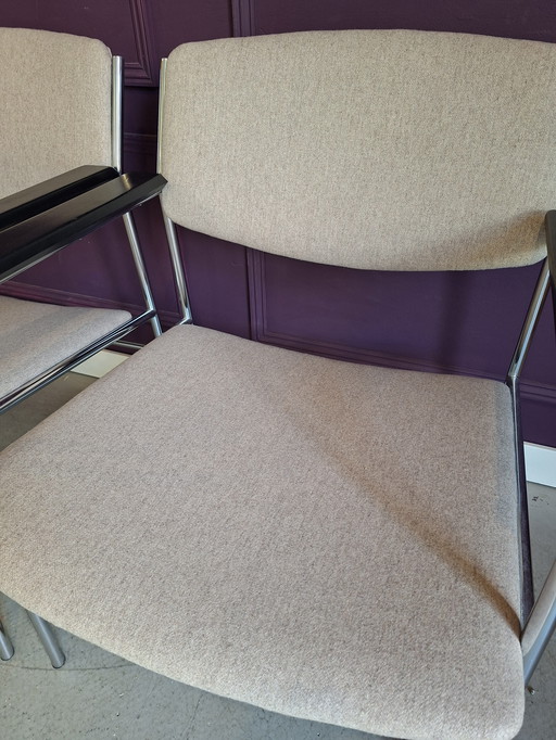 2 Stühle mit Rohrgestell von Gijs van der Sluis