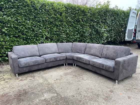 Image 1 of Grote antracietkleurige hoekbank - Ruime loungebank - Gratis levering