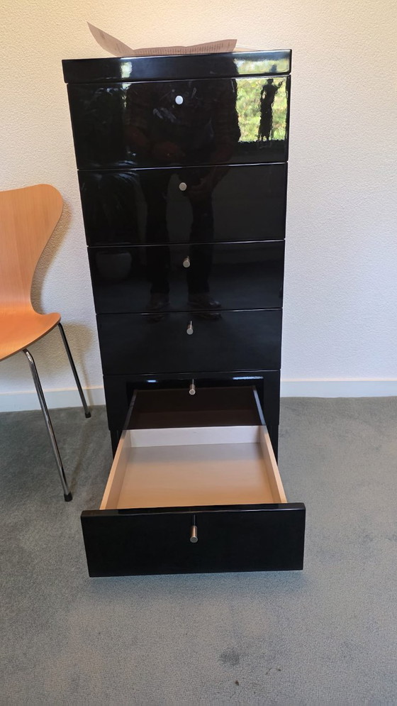 Cassettiera nera Cappellini – Cassettiere, Metallo, Legno (photo 2 of 5)