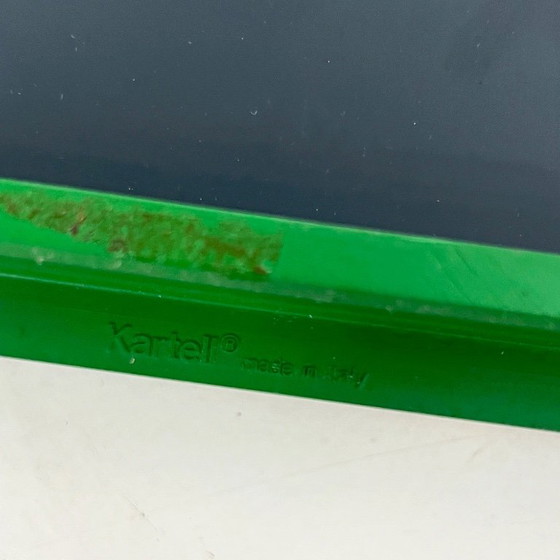 Groene Lijst Spiegel van Anna Castelli Ferrieri voor Kartell, jaren 80 – Glass, Plastic (photo 6 of 6)