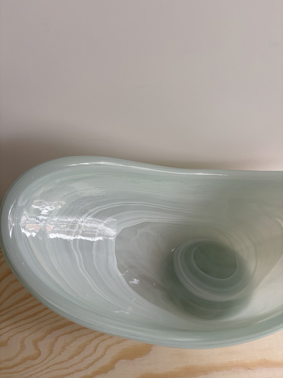 Image 1 of Schaal in vetro di Murano verde menta 