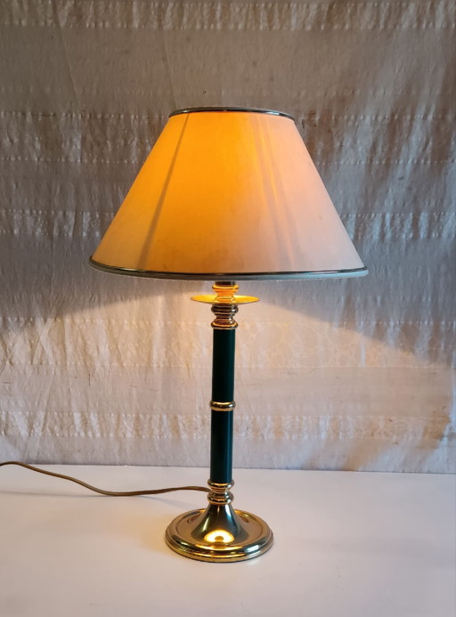 Lampe à poser anglaise en laiton doré - mid. XXeme