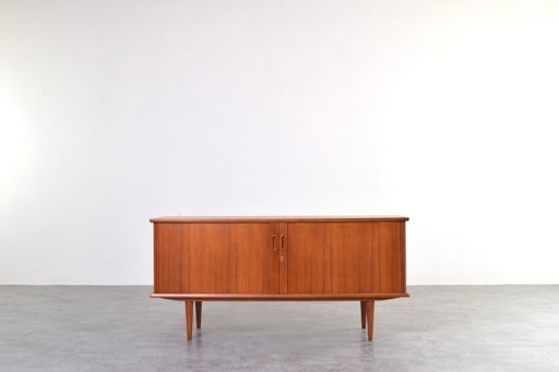 Mid-Century Danish Teak Tambour Sideboard, 1960s