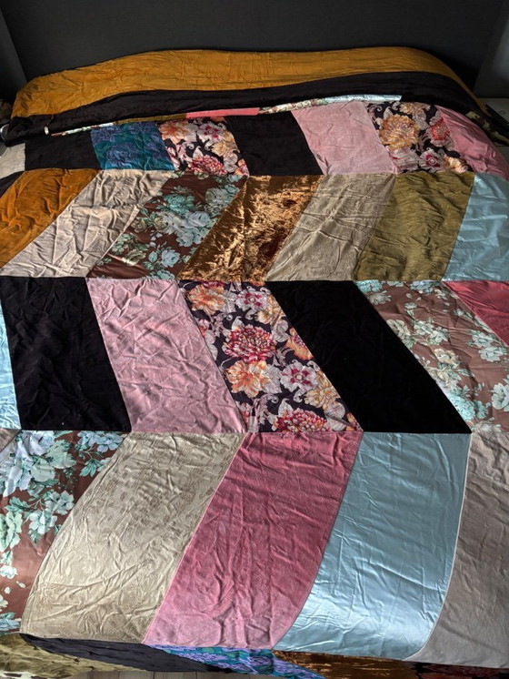 Image 1 of HK living X Marie Olsson Coperta Patchwork Plaid