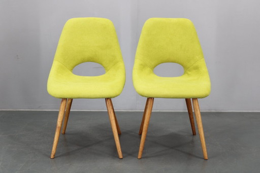 1960s Miroslav Navratil Fiberglass Shell Lounge Side Chairs, Czechoslovakia
