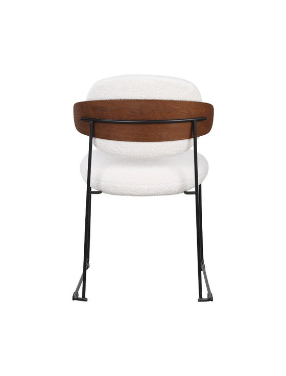 Image 1 of 6x New dining room chairs - white bouclé