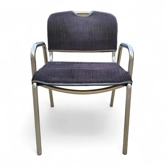4 x black upholstery Castiglietta dining Chairs by Castiglioni for Zanotta / Italy 1960s (photo 22 of 26)