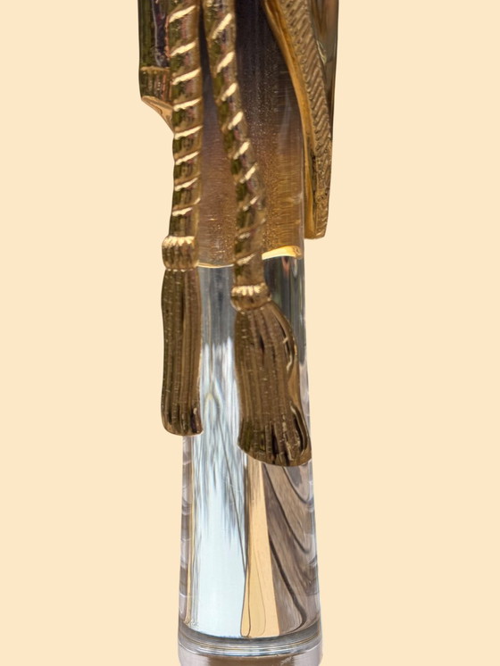 Image 1 of Tavolino da caffè Hollywood Regency | Italiano, dorato e a specchio | ca. 1975)