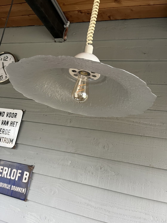 Image 1 of Suspension vintage en verre Peill & Putzler, une grande et rare suspension Peill Putzler des années 1970,