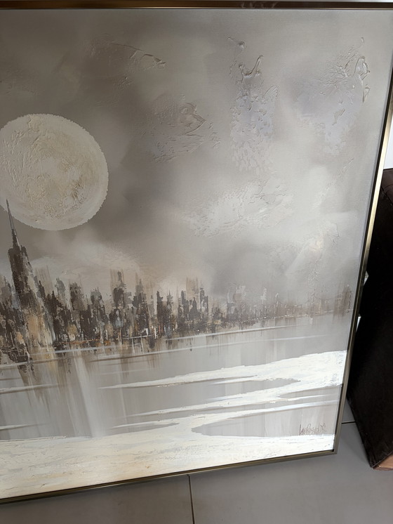 Image 1 of Lee Reynolds Burr - City by night schilderij