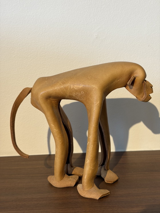 Image 1 of Rare sac à main vintage DERU Germany en cuir, modèle moyen, design des années 1960