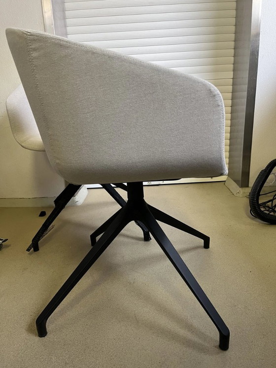 Image 1 of Gaber Basket Swivel Upholstered Bucket Chairs