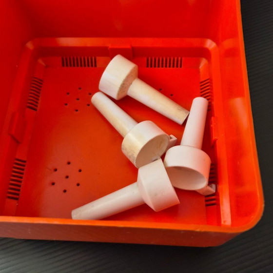 Image 1 of SUITE OF 4 SQUARE PLANTER PLANTS 1970 VINTAGE NENA BALSARI VASTILL BY-REFLEX 70S