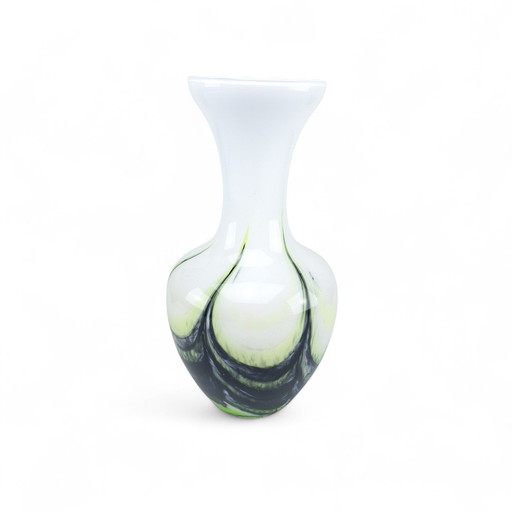 Opal glass vase by Carlo Moretti Italy 70s Pop Art Design