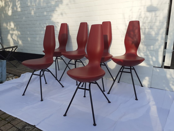 Image 1 of 6x Vintage Stokke 'Date' Chairs , Design Olav Aldoy , Sweden 1990'S