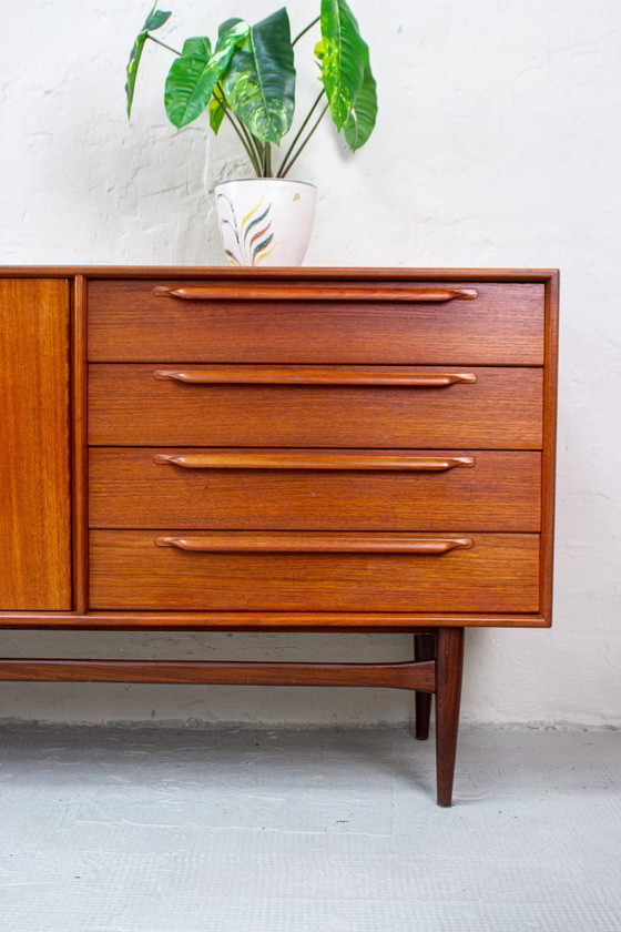Image 1 of Credenza vintage in teak di Heinrich Riestenpatt, cassettiera danese