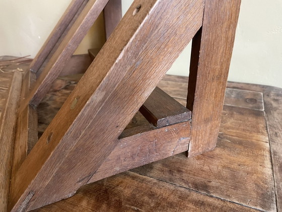 Image 1 of 1930s Table Book Stand Reading Stand Menu Stand Oak French