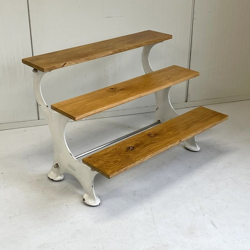 Table d'appoint ancienne Parnall & Sons bench step etagere