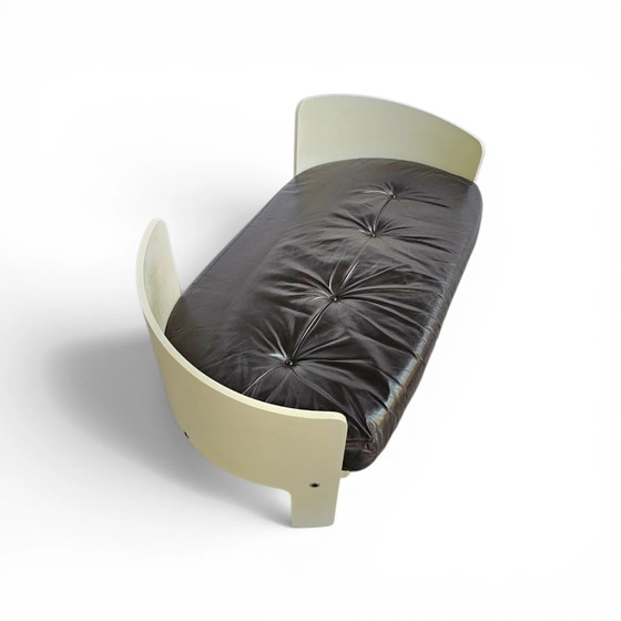 Sofás Bz49 de Hans Ell para 't Spectrum / 1970 / cuero marrón oscuro – Sofás (Couches), Leather (photo 12 of 19)
